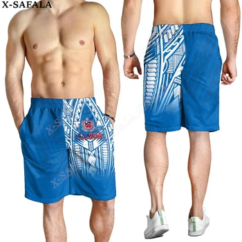 Samoa, na Polinésia Lauhala Rugby Personalizado Calções de Natação de Verão, Férias de Praia, Shorts de Homens de Natação Calças de Meia calca-5