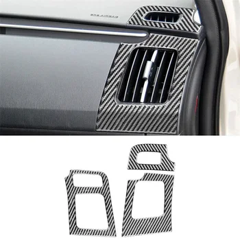 Para A Toyota Prius 2009-2015 De Fibra De Carbono Lado Condicionador De Ar De Saída Tampa Guarnição De Interiores Adesivo Acessórios