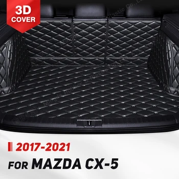 Auto de Cobertura Total Tapete Tronco Para Mazda CX-5 2017-2021 20 19 18 Carro de Inicialização Capa de Almofada de Carga Forro Interior Protetor de Acessórios