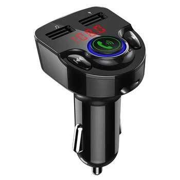 G32 12-24V FM Transmissor Receptor de Áudio Leitor de MP3 do Carro 3.1 Dual USB de Carregamento Rápido Bluetooth 5.0 Kit mãos livres
