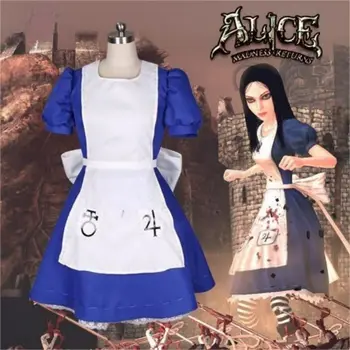 Anime Game Alice: Madness Returns Fórmula Servidor De Terno Traje Cosplay Uniforme De Halloween Festa De Carnaval Dramatização Roupa Conjunto Completo