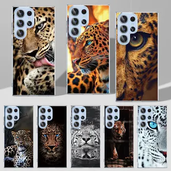 Leão, Tigre Animal Funda para Samsung Galaxy S22 S23 Ultra 5G S20 S21 FE S9 S10e S8 S10 Plus S7 Borda de TPU Claro Tampa da caixa do Telefone