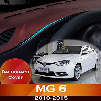Para o MG 6 MG6 2010-2015 Painel do Carro Evite a Luz Pad Instrumento Plataforma Secretária de Capa de Couro Anti-Derrapante Traço Tapete Acessórios