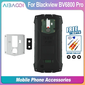 Bateria Nova marca de Volta Caso Capa + Câmera Decoração + Câmera de Lentes Com Alto-Falante Para Blackview BV6800 Pro
