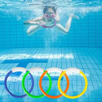 4Pcs Subaquática Mergulho Anéis de Educação infantil, Jogos de Mergulho em Piscina de Brinquedo