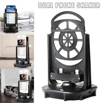 Telefone móvel Shaker para Dois Telefones Cabo USB Automática Shake Passo a Ganhar Balanço Dispositivo Pedômetro Titular Acessórios