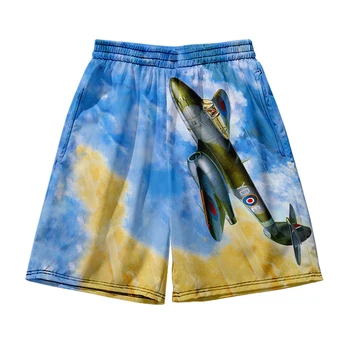 Calções de praia os Homens e mulheres de roupas 3D impressão digital shorts ocasionais de tendência da Moda par de Calças de 17