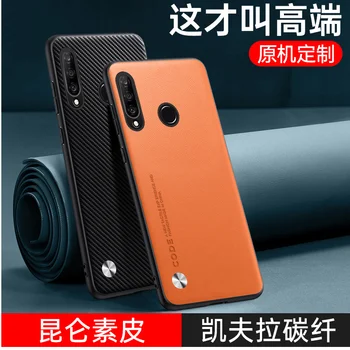 Luxo Original, capa de Couro Para Huawei Desfrutar de 10s 10e 10Plus Capa Protetora de Silicone à prova de Choque Telefone Shell para Enjoy10 Plus