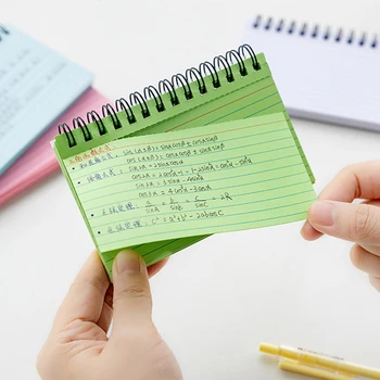 50 Folhas de Mini Portátil Espiral Pode Rasgar o Caderno Planejador Semanal Diário Organizador do Livro Escola de Papelaria materiais de Escritório