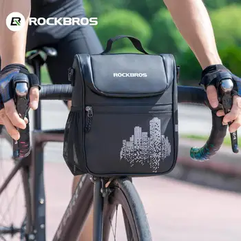 ROCKBROS moto bag duplo inclinado saco de ombro bolsa de guidão pendurar o saco antes de receber o armazenamento do telefone celular pacote de B90