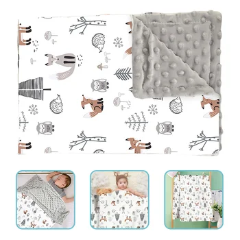 Duplo Gorro Cobertor Infantil De Moldagem Toalha Recém-Nascido Swaddle Mantas De Bebês Calmante Bebê Towls Grande Pontilhada De Apoio