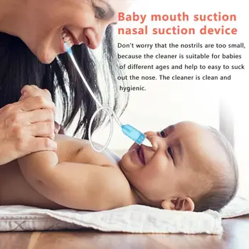 Bebê Recém-Nascido Aspirador Nasal Para Crianças Nariz De Aspirador De Ventosa De Sucção Ferramenta De Boca Bebé Nasal Dispositivo De Sucção