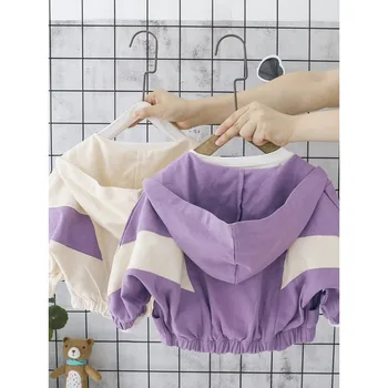 A primavera e o Outono de Roupas de Bebê Top Coat para as Crianças Revestimento Exterior de Roupas para Meninas Blusão para Meninas Jaqueta infantil
