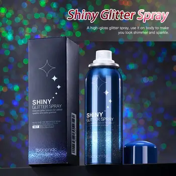 Funcional Lantejoulas Spray Safe Portable Atraente Céu Estrelado De Lantejoulas Corpo Do Aspersor Spray De Glitter Spray De Beleza Acessórios