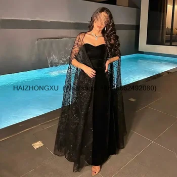 Preto Prom Vestidos Vintage Sem Alças Sereia Vestido De Noite Comprido Abendkleider Dubai Robe De Soirée Festa Crescido 2023