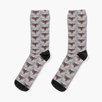 Roxo-roxa Falcão Meias retro meias de compressão Meia de homem de meias para mulher