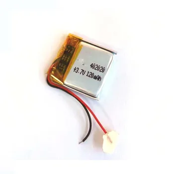 Bateria recarregável de 3,7 V 120mAh 2Pcs 402020 de Polímero de Lítio de Bateria de Iões de GPS, MP4 Brinquedos Elétricos Laptop de Carga Tesouro de Alimentação