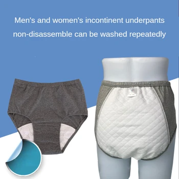 Incontinência Cueca Adultos Fralda para Idosos Menstruação as Mulheres Soluções para Menstrual Fuga e Lavabilidade Abdl Fraldas
