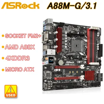 Socket FM2+ AMD A88X placa-Mãe ASRock A88M-G/3.1 4XDDR3 64GB USB 3.1 M. 2 USB 3.1 Micro ATX Apoio A8 AD8650 A10 AD680 cpu