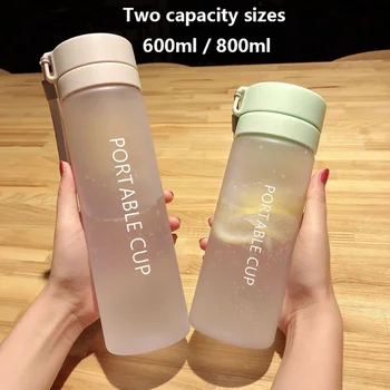 Garrafas de água 1 Pacote de 800ml Claro e Fosco 2 Opions Disponível Exterior do Copo de Beber para os Homens, as Mulheres Ginásio de Esportes o Treino Diário