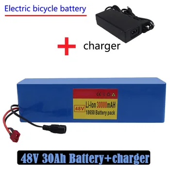 48v 30Ah Bicicleta Elétrica Bateria 18650 Bateria de íons de Lítio 13 Conexão em Série De 3 Conexão Paralela+carregador