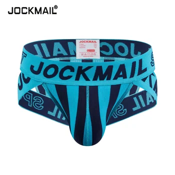 JOCKMAIL Moda a Faixa de Impressão Cuecas Para Homens mais Sexy de lingerie Abrir Novamente Cuecas Gay Boxer Masculino Em usar Calças Curtas