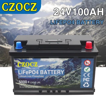 12V 24V Bateria LiFePO4 300Ah 200Ah 100Ah Built-in BMS de Lítio de Fosfato de Ferro de Célula Pack Para o Carrinho de Golfe Solar de Armazenamento Com Carregador