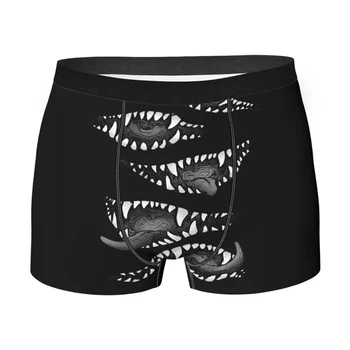 Horrível PRETO Anime Hellsing Cuecas de Algodão Calcinha Underwear Masculino Sexy Shorts Boxer Briefs