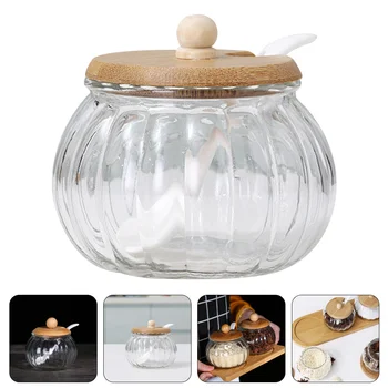 Galheteiro Vidro Cozinha Recipiente Condimento Taças Frasco De Sal Da Cozinha Em Cerâmica, Canisterss