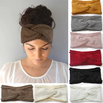 Sólida Yoga Hairband Moda Manter Moda Quente Mulheres Headband Manter Aquecido Hairband Tricô Moda Esporte Cabeça Acessórios De Cabelo