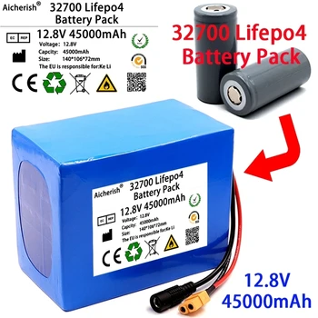 32700 Lifepo4 4S3P DE 12,8 V 45Ah Bateria Recarregável 4S 40A 100A Equilibrada BMS para Barco Elétrico e Ininterrupta Fonte de Alimentação 12V