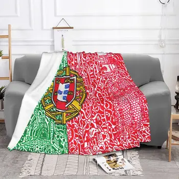 A Bandeira de Portugal Mantas Fleece Coral Têxteis de Decoração de Multi-função de Leve Jogar Cobertores de Cama Office Tapete Peça
