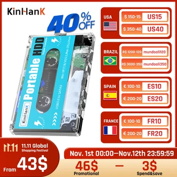 Kinhank Super Console X Batocera 33 500G 2T Unidade de Disco Rígido De 110000+ de Vídeo Retro, Jogos Para PS3/PS2/PSP/SEGA SATURN/WII/WIIU