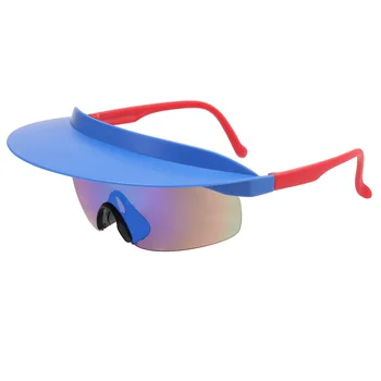 Novo quadro grande de ciclismo de óculos para homens e mulheres elegantes e coloridos chapéus, óculos de sol, personalizado abas, óculos de sol
