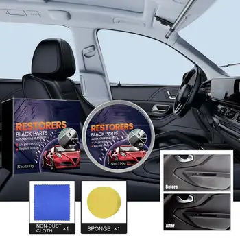 Plástico automotivo Reparação de Cera do Interior do Carro Renovar Agente Painel de Polimento UV-Resistente de Longa Duração Auto de Plástico Cuidados Colar