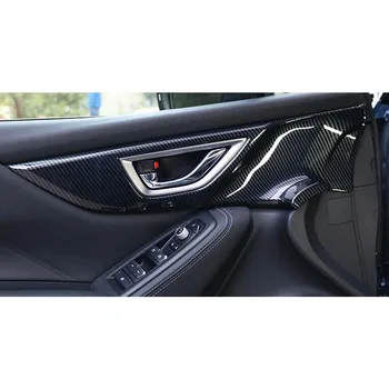 Para Subaru Forester 2018 2019 2020 2021 2022 Carro Vara Da Guarnição De Fibra De Carbono Braço Porta Corrimão Lidar Tigela Quadro Lâmpada Guarnições De Capa