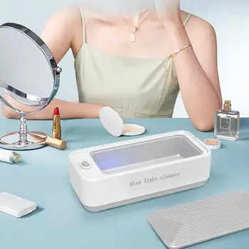 Portátil mais limpa Vidros Jóia Relógio de Maquiagem Escova Colar de Mini Washerr Máquina Com USB de Carregamento Automático Escova Cosmética