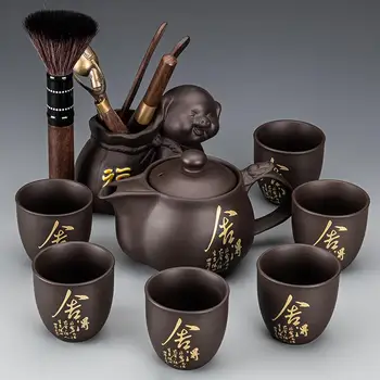 Kung Fu Viagem Chinês Pote de Chá, Canecas Chaleira Gaiwan Porcelana Infusor de Chá de Luxo Maker Taza De Te para o Chá de Cerveja AB50TS