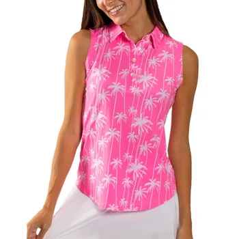 Domingo Arrogância das Mulheres de golfe camisa de polo de corrida de camisa de manga curta T-shirt do polo de futebol, de tênis casual de poliéster camisa de secagem rápida