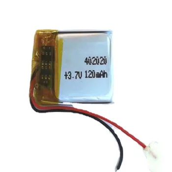 Bateria recarregável de 3,7 V 120mAh 2Pcs 402020 de Polímero de Lítio de Bateria de Iões de GPS, MP4 Brinquedos Elétricos Laptop de Carga Tesouro de Alimentação