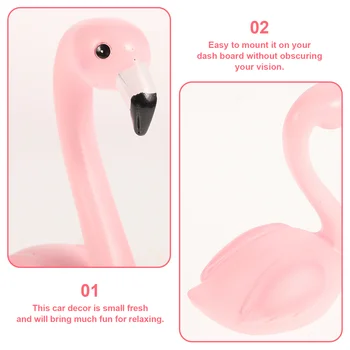 Vosarea Carro Decoração De Estilo Nórdico Amor De Aves Como O Flamingo Padrão Criativo Interior Do Carro Ornamento
