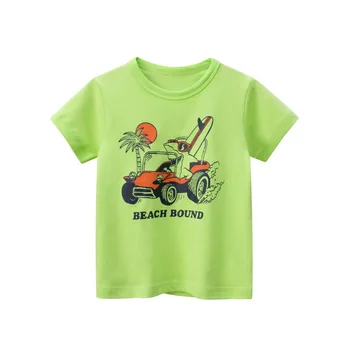 Novo Atacado Crianças Menino T-shirt de banda desenhada da Menina Tops Bonito do Bebê do Algodão do T Roupas de Verão Criança de Moda Filhos de Cima do Traje
